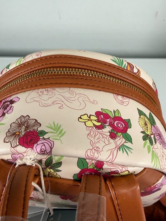 Loungefly Disney Princess Floral Mini Backpack With tags main image 10